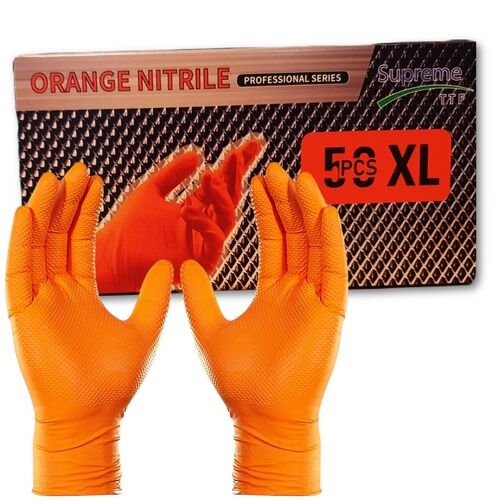 Orange Diamond Texture Grip Mechanical Disposable Gloves – Supreme TTF